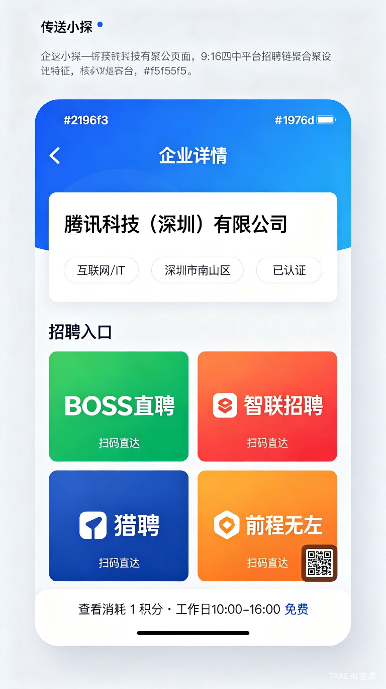 招聘入口聚合界面
